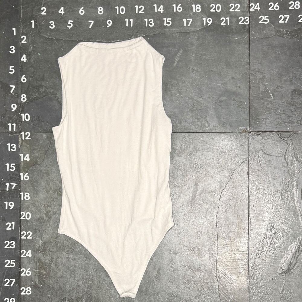 Live in the Moment Sleeveless White Bodysuit
